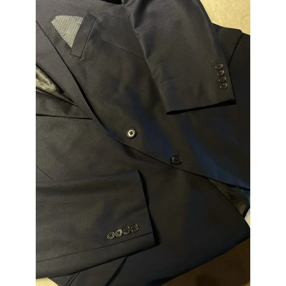 Ralph Lauren LRL Black Label Mens 50R Navy Blue Casual Blazer Sport Jacket - Picture 8 of 16